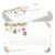 Christmas Recipe Cards, Blank Holiday Botanical Recipe Cards 4×6， A09