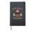 Christmas Smile Peace Jolly Teacher Retro Xmas Women Men Hardcover Journal, Black