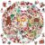 Christmas Stickers, 100PCS Happy Christmas Theme Sticker, Non-Repeating Vinyl Waterproof Holiday Stocking Stuffers, Holiday Gifts for Kids and Teens, Xmas Party Favorite