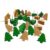 Christmas Tree Wooden Push Pins for Cork Board, 50 Pack