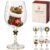 Christmas Wine Glasses, 3D Wine Glass Collection Gift Box Set，C#
