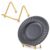 Chsoejuf 2PCS Mini Easel Stand 2 in Premium Metal Gold Small Plate Stands