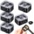 Chuangdi 5 Pcs 3-in-1 Size Makeup Pencil Sharpener (Small/Medium/Large), Dual Holes Eyeliner Sharpener with Cover and Adjuster, for Extra Large Jumbo Eyeliners, Lip Liners, Brow Pencils