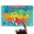 Chuckle & Roar USA Map Floor Puzzle – 3 Ft x 2 Ft, 50 States – Screen Free Play, Puzzles for Kids Ages 4-6 – Geography Learning, Map of the United States – Portable Carry Box, Educational Toys