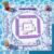 Chumia Blue Chinoiserie Mahjong Game Floating Table for Pool 32 x 32 Inch Double Side Mahjong Table Poker Float Board Swimming Pool and Hot Tub Float Board for Card Games, Dominoes, Poker
