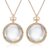 Chunful 2 Pcs 10X Magnifying Glass Necklace for Women Reading Magnifying Glasses Pendant Necklace with Chain for Library, Reading, Zooming and Jewelry (Gold)