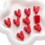 Chunky Large Letter Beads for Paracord Beads Acrylic Colorful Bubble Big Alphabet Bead Large Hole Chunky Letter Bead for Keychains Bag Charm Kit Aperture（5mm） (10, Red, V)