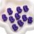 Chunky Large Letter Beads for Paracord Beads Acrylic Colorful Bubble Big Alphabet Bead Large Hole Chunky Letter Bead for Keychains Bag Charm Kit Aperture（5mm） (10, Purple, B)