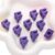 Chunky Large Letter Beads for Paracord Beads Acrylic Colorful Bubble Big Alphabet Bead Large Hole Chunky Letter Bead for Keychains Bag Charm Kit Aperture（5mm） (10, Purple, F)