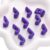 Chunky Large Letter Beads for Paracord Beads Acrylic Colorful Bubble Big Alphabet Bead Large Hole Chunky Letter Bead for Keychains Bag Charm Kit Aperture（5mm） (10, Purple, J)
