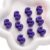 Chunky Large Letter Beads for Paracord Beads Acrylic Colorful Bubble Big Alphabet Bead Large Hole Chunky Letter Bead for Keychains Bag Charm Kit Aperture（5mm） (10, Purple, S)
