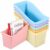 CHUNNIN 6 Pack Pastel Magazine Holder Book Bins for Classroom Durable Book Binder Organizer Stackable Plastic Magazine File Holder Folder Storage Caddy for School Office Library Home School Supplies