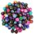 CiaraQ 100pcs D20 Dice Set – 10 Starry Dual-Color Styles (10 of Each)