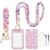 Cibalaland Scrunchie Lanyard with ID Badge Holder and Keychain Wristlet, Teacher Lanyard with ID Holder, Stretchy Lanyards for ID Badges, Nurse Badge Lanyard, Teacher Gift – Pastel Bloom Floral