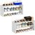 Cidaziya 2 Pack 2 Tier Small Shoe Rack for Closet, Stackable Shoe Shelf Organizer, Wood and Cloth Structure, Hold 18-24 Pairs of Shoes, Portable White Shoe Storage Organizer, Size 28.5″* 11″ * 13″