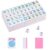CIFUPUQU 166 Pcs American Mahjong Tile Set, 1.2″ Pink Mahjong Tiles Only