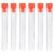 Ciieeo 40pcs Plastic Test Tubes for Science Experiments and Chemistry Teaching Tools, Sturdy Hard Plastic Tubes for Liquid and Salt Storage, for Professional and Personal Use Random Color