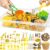 Cinrobiye 150 Pcs Construction Theme Activity Fillers Set with Storage Box, Excavator Accessories, Road Signs, Tools, Building Materials & Sorting Supplies for Classroom Activities, Home Projects