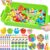 Cinrobiye 183 Pcs Back to School Classroom Activity Kit with Alphabet Letters Numbers Shapes, Sensory Bin Fillers Set with Storage Box for Classroom Stations, Sorting Activities and School Theme Setup