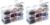 Citylife 10Packs 1.3Qt Small Storage Bins with Lids,Stackable Clear (Pack of 2)