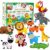 CiyvoLyeen Kids Sewing Kit Crafts – Safari Jungle Animal DIY Felt Crafts for Boys & Girls Art & Craft Set Learn to Sew Toy Animals Gift for Ages 7–12, 10 Cute Projects