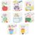 CJiangpo 24 Pack Back to School Sticky Notes Pads Self-Adhesive Memo Pads