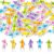 CJiangpo 60Pcs Crayon Mini Erasers for Kids Bulk Cute Pencil Rubber Erasers