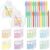 CJiangpo Teacher Sticky Note Set – 24 Pack Composition Book Sticky Note Pads with Ballpoint Pens Ribbons, Cute Memo Pad Stationery Set Thank You Teacher Appreciation Gifts School Office Supplies Party