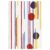 Clairefontaine 115782C – A Stitched Notebook with Geometric Patterns – A5 14.8×21 cm 96 Lined Pages 90g White Paper – Punchy Line Collection – 3 visuals, random delivery