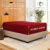 Clara Clark Stay Fitted Single Sheet, Fitted Sheet ONLY! Stay Fit on Mattress with Elastic Straps at Corners, Deep Pocket Fitted Sheet, Fits 18 to 24 Inch Mattress, King – Burgundy Red