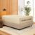 Clara Clark Stay Fitted Single Sheet, Fitted Sheet ONLY! Stay Fit on Mattress with Elastic Straps at Corners, Deep Pocket Fitted Sheet, Fits 18 to 24 Inch Mattress, Twin XL – Cream Beige