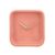 Classical Nordic Style Personality Square Pink Desk Clock Mute Bedside Desk Clock Bedroom Office Table Clocks (Color : B) (B)