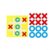 Classic Felt Tac Toe Board Game – 10 Pieces Strategic Thinking Coach for Kids and Adults, Compact Travel Size for Camping, Road Trips, Parties