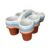 Classroom Caddy-Organizer with Handle, Table Caddy-Classroom, Table Caddies 6 Compartments Storage Cup Holder for School Supplies, Art Organizer Divided Storage Tray Stackable for Offices and Home