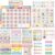 Classroom Calendar Bulletin Board Set Classroom Decorations with Seasons Weather Days of the Week Chart with Hook and Loop Dots for Elementary Preschool Home Office Wall Teacher Supplies(Disco Retro)