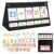 Classroom Educational Math Pocket Card, 0-24 Math Facts Manipulatives Chart, Number Cards Blending Board for Young Toddlers and Homeschooling Classroom Supplies|Learning Materials -Black