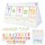 Classroom Educational Math Pocket Chart, 0-24 Math Facts Manipulatives Chart, Number Cards Blending Board for Young Toddlers and Homeschooling Classroom Supplies|Learning Materials -White