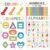 Classroom Educational Posters- Black Educational Learning Posters For Toddlers 1-3, Teacher Classroom Must Haves Supplies Essentials, ABC Alphabet & Number Learning Charts for Preschool Kindergarten