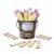 Classroom Name Sticks Crayon Desk Decor with Metal Bucket Holder