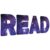 Classroom Reading Poster Decorations Everyone Reading Bulletin Board Purple Space Read Sign Posters Elementary Wall Decor Supplies for Teacher Student Back to School Library Outside Home Center Decor