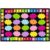Classroom Rug – 5 x7 6 Alphabet Cloud Seating Rug Preschool Classroom Carpet, Non-Slip & No-Trip Edges, Vibrant Colors for Kids Playroom Floor Mat