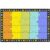 Classroom Rug Rainbow 7.5 ft x 13 ft, Seats 24, Vibrant Colors, Non-Slip Nylon Floor Mat for Daycare Preschool Kindergarten,Muiti,5′ x 7’6″