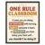 Classroom Signs Wall Art, It Is Okay To Feel Poster for Kids, Social Emotional Learning Decor for School Counselor Office, Calm Down Corner, Teacher Decor for Classroom, Boho Educational Wall Decor (11×14 inches Unframed, One Rule)