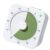 Classroom Timer for Study Blocks, Visual Rotary Desk Timer for Homework Pacing and Learning Routines, ABS Housing Visual Study Classroom Homework Rotary Desk Reading Practice Task Pacing Shared