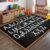 Classroom Wall Art Area Rug, 6x8ft, ABC Alphabet Teaching Blackboard Creative Decoration Rugs, Breathable with Non Slip Backing Carpet, Washable Reduce Noise Mat for Sofa Bedside Family