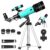 CLAVOLO Telescope 70mm Aperture for Kids & Astronomy Beginners, Travel Telescope with Adjustable Tripod & Phone Adaper, Magnification 20X–200X