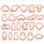 Clay Kits Earrings Ceramic Cutting Mold Baking Tool Jewelry Making Tools Cake Cookie Tools