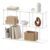 CLBDRESS 3-Tier Acrylic Clear Bookcase 11.8”D X 47.2”W X 24.6”H