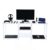 CLBDRESS 55 Inch Acrylic TV Console Media Stand for TVs Up to 60 Inch