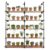 CLBDRESS Industrial Floating Shelf Pipe Wall Mounted 72 Inch 5 Tier